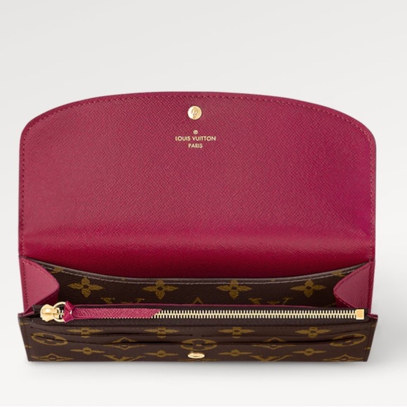 Louis Vuitton Emilie Monogram Wallet Hot Pink Interior Rare Color - Picture 16 of 16